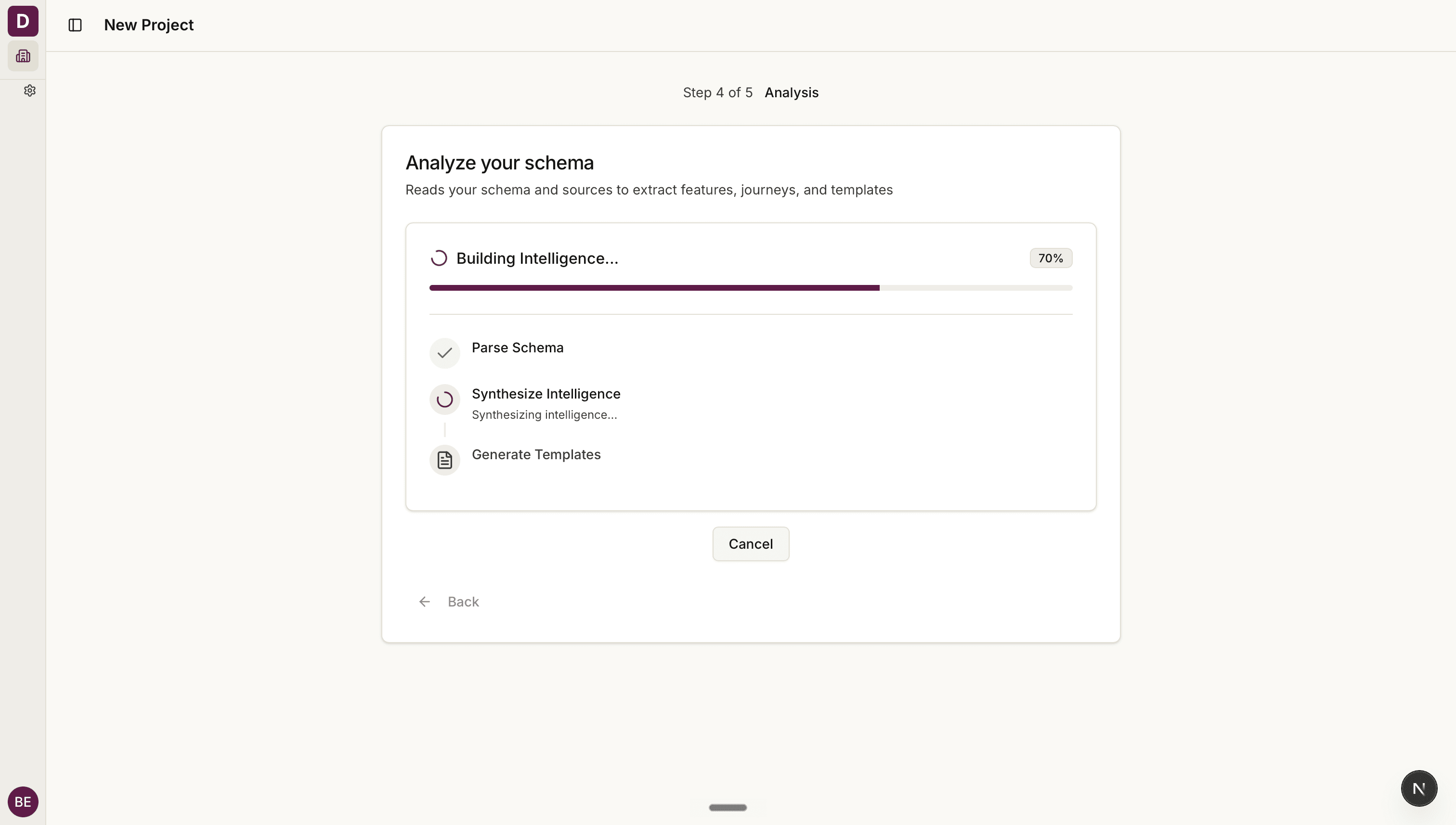 Demokit schema analysis step building intelligence from a parsed schema