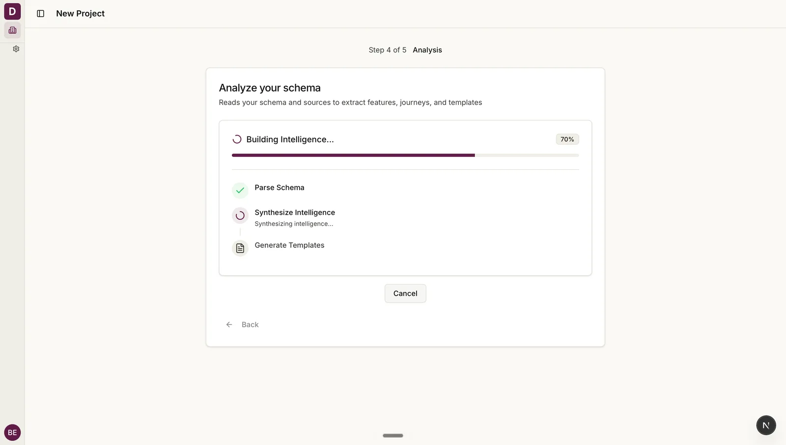 Demokit schema analysis step building intelligence from a parsed schema